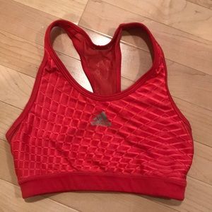 Bright Pink/Red Adidas Sports Bra
